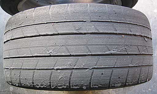 Rear tire after one track day
