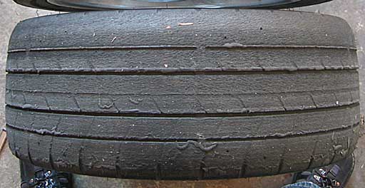 Front tire after one track day